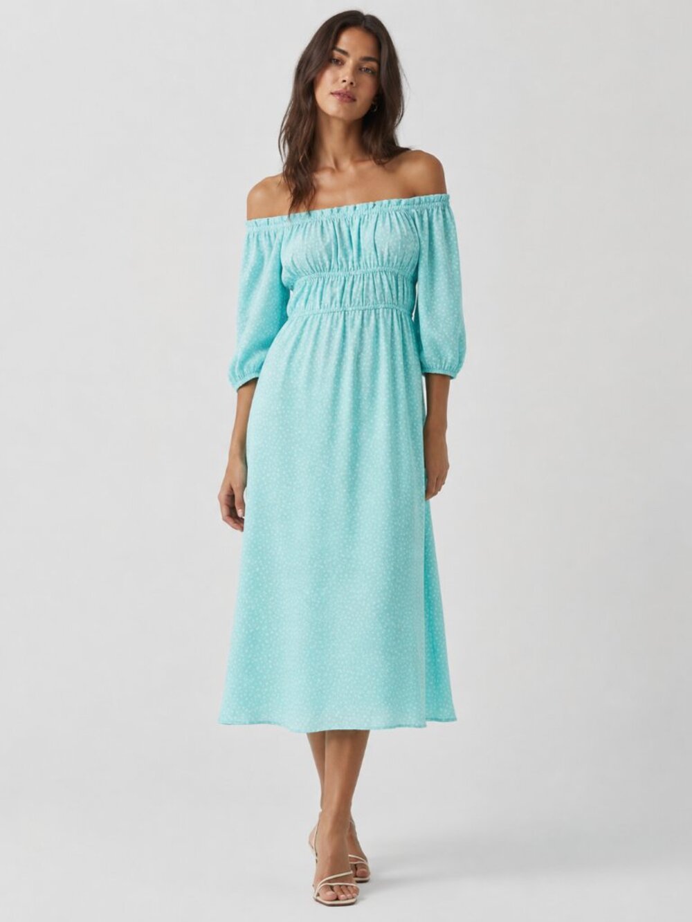 H&M Divided Crepe Midi Dress